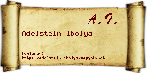 Adelstein Ibolya névjegykártya